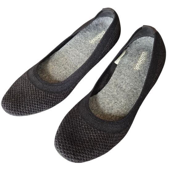 Allbirds Tree Breezers Ballet Flats Women’s 8 grey black Slip On Comfort Shoes - Picture 1 of 8